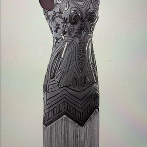 Vijiv long beaded dress. Only worn once